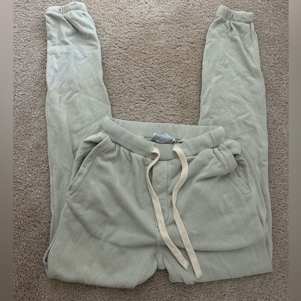 Cozy Green Sweatpants with Drawstring from Jungmaven